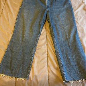 Express Cropped Flare Jeans Size 18